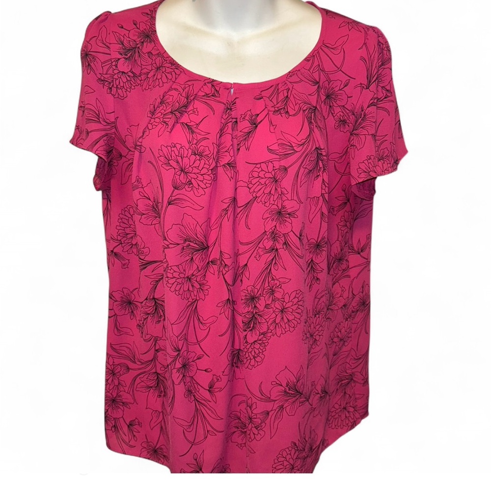 Worthington Pink Floral Blouse